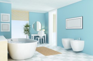 Aqua Modern Bathroom
