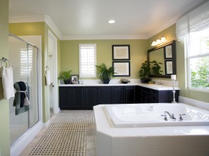 Modern bathroom interior