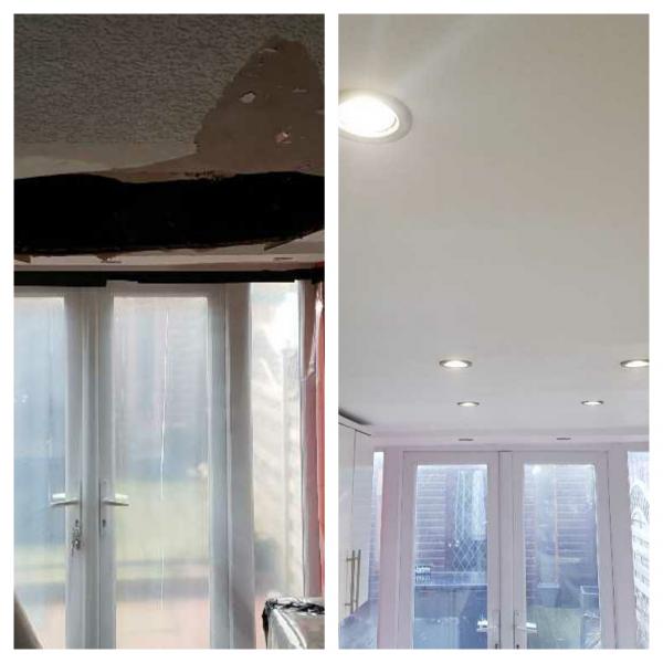 Removal and Replacement of Artex ceiling 