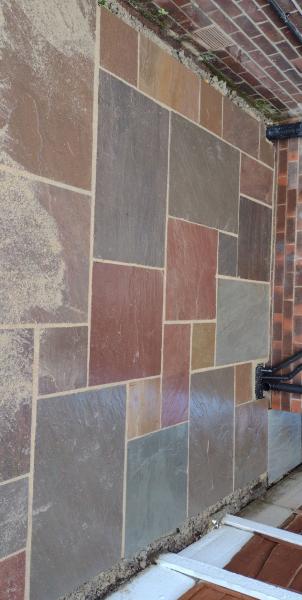 Autumn Brown Sandstone. GROUTED BUFF